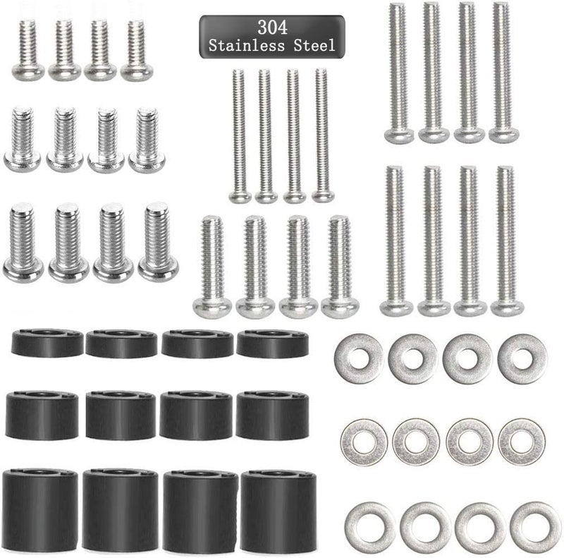 Coret Universal TV Mount Hardware Kit, Compatible with LG, Sanyo, Haier & More, Wall Mount, Includes M4, M5, M6 Screws, Washers & Spacers - Image 1
